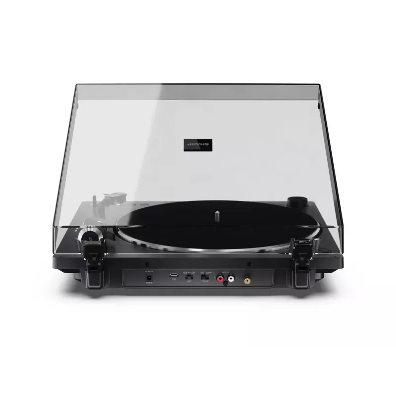 Tocadiscos Sharp RP-TT100 negro accionamiento directo con salida USB para grabación digital