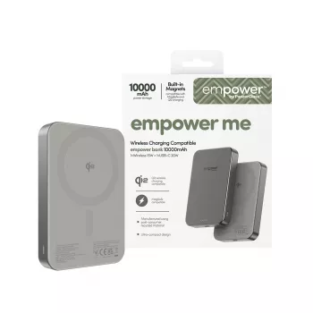 Batería externa PanzerGlass empower by empower Bank 10000mAh Titanium