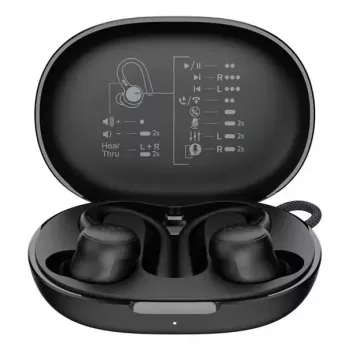 Auriculares Belkin SoundForm ActiveFit Con cable Inalámbricos Bluetooth Negro