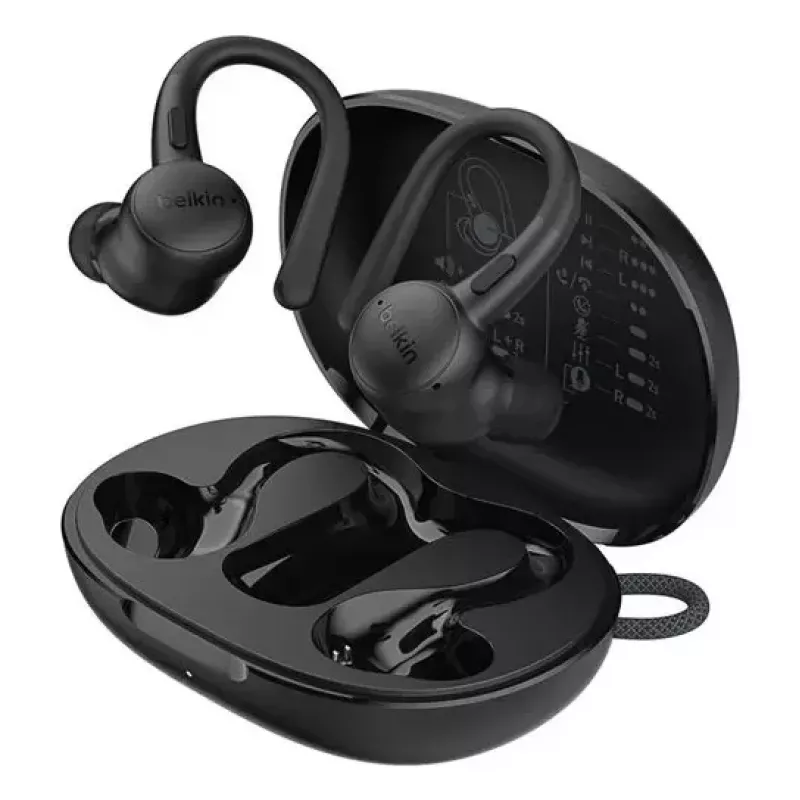 Auriculares Belkin SoundForm ActiveFit Con cable Inalámbricos Bluetooth Negro