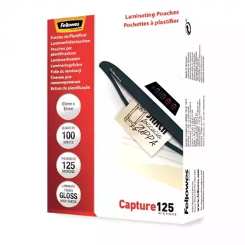 Funda de laminar para tarjetas Fellowes Glossy 125 Micras - 65x95mm
