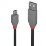 Cable Lindy 3m USB 2.0 Type-A a Micro-B, Anthra Line