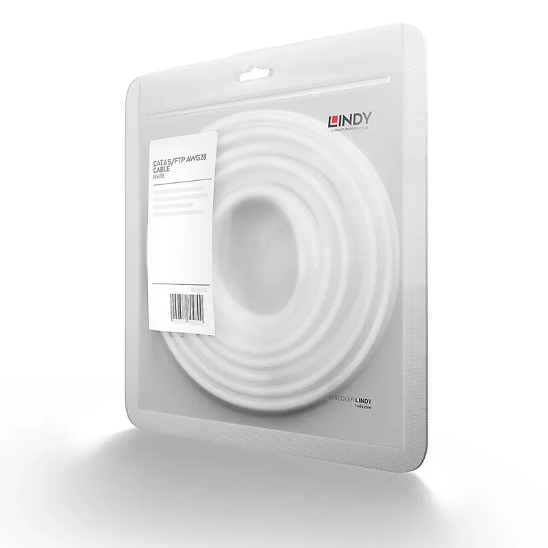 Cable de red Lindy 47384 blanco 2 m Cat6 S/FTP (S-STP)
