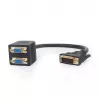 Gembird A-DVI-2VGA-01 cable adaptador divisor DVI-I macho a 2 VGA hembra