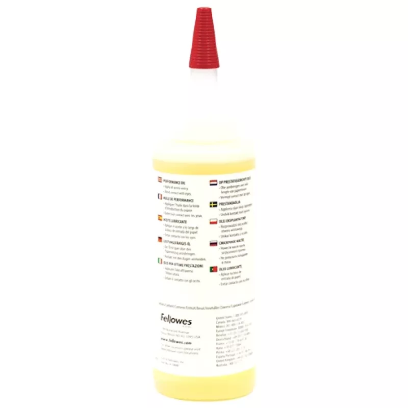 Fellowes 3608501 aceite para destructoras de papel, 120 ml, amarillo