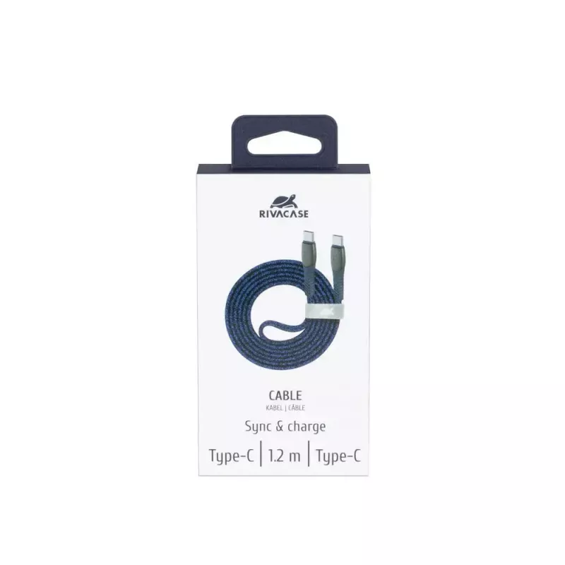Cable USB Rivacase PS6105 BL12 USB 2.0 1,2 m USB-C azul