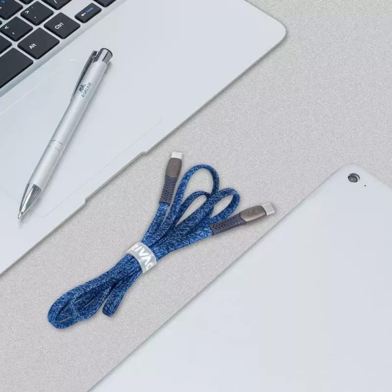 Cable USB Rivacase PS6105 BL12 USB 2.0 1,2 m USB-C azul