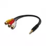 Lindy cable adaptador AV - estéreo y vídeo compuesto