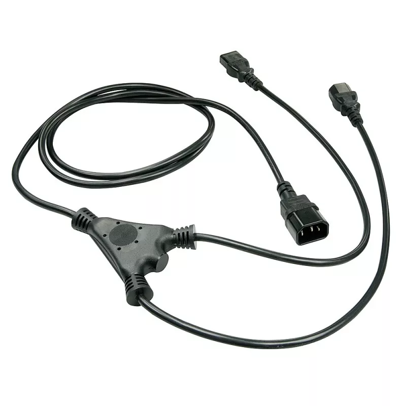 Lindy cable divisor IEC de 1 m IEC C14 a 2 x IEC C13