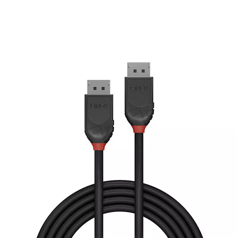 Lindy cable DisplayPort 1.2 de 0,5 m, Black Line