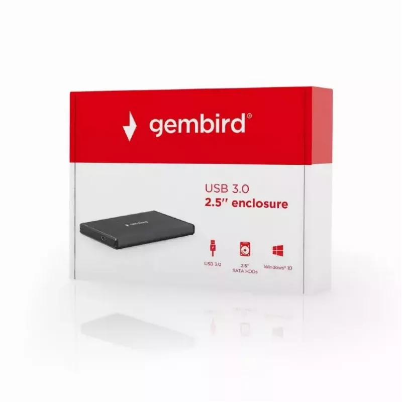 Carcasa para HDD GEMBIRD EE2-U3S-3 para unidades SATA de 2,5