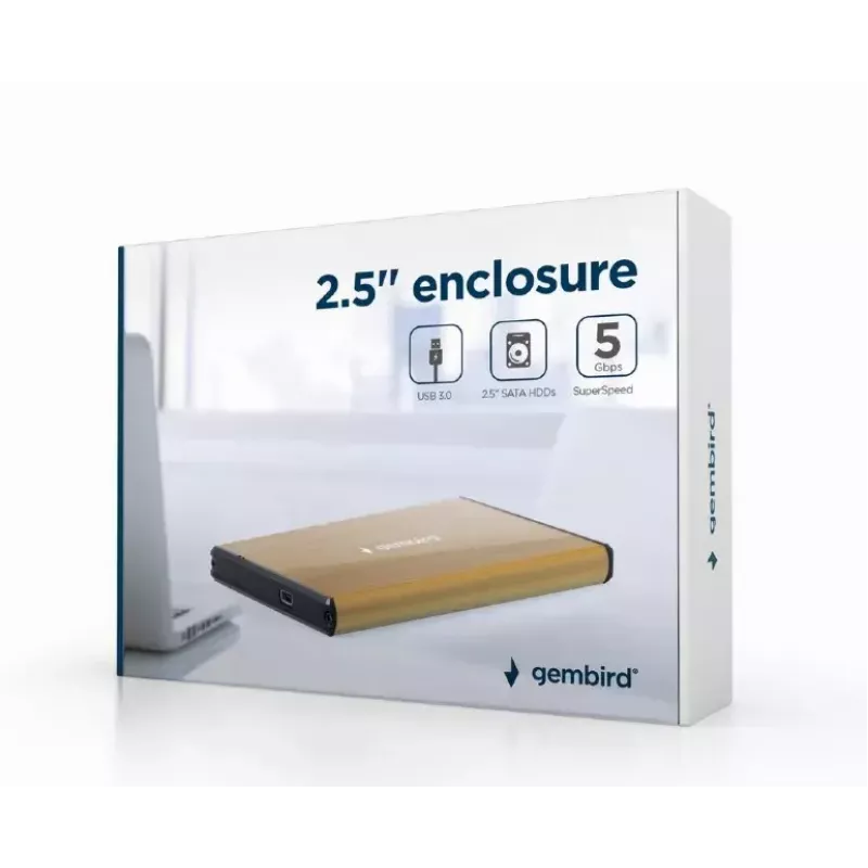 Carcasa HDD Gembird EE2-U3S-3-GL para discos SATA de 2,5