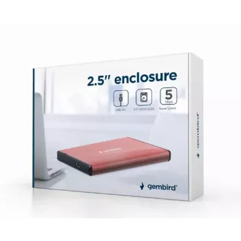 Carcasa HDD Gembird EE2-U3S-3-P para discos SATA de 2,5