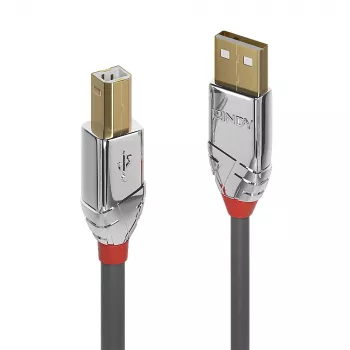 Lindy cable USB 2.0 Type-A a B de 3 m, Cromo Line