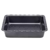 Fuente para lasaña Resto Kitchenware 96115 rectangular acero al carbono 255x255x50 mm