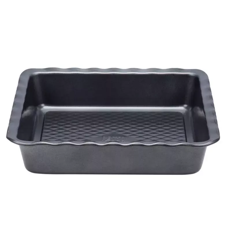 Fuente para lasaña Resto Kitchenware 96115 rectangular acero al carbono 255x255x50 mm
