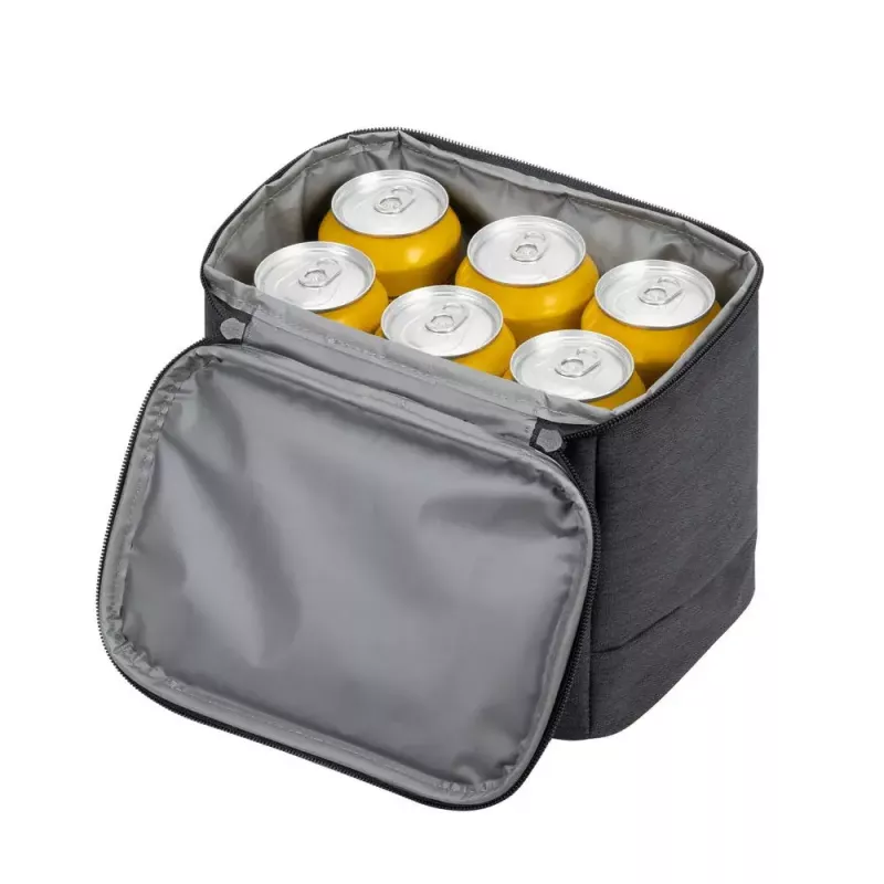 Fiambrera RESTO 5503 — 6 L de capacidad, gris, PEVA y poliéster, compacta 190×150 mm