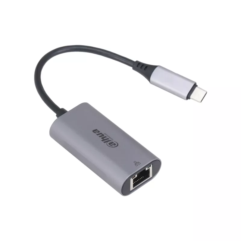 Adaptador USB 3.0 Type-C a RJ45 DAHUA TC31 — 1000 Mbit/s, alimentado por USB, Gris