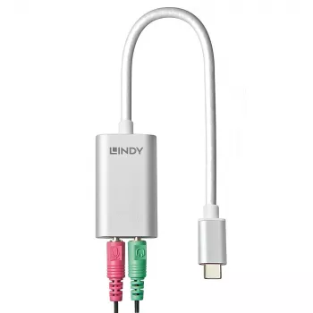 Convertidor de USB Type-C a audio Lindy 42711