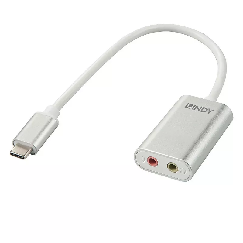 Convertidor de USB Type-C a audio Lindy 42711