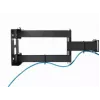 Soporte de pared para TV Gembird WM-55ST-03 para pantallas de 32–55 inch, VESA hasta 400x400, inclinable -18°/5°, orientable ±90°, carga máx. 35 kg, negro