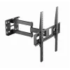 Soporte de pared para TV Gembird WM-55ST-03 para pantallas de 32–55 inch, VESA hasta 400x400, inclinable -18°/5°, orientable ±90°, carga máx. 35 kg, negro