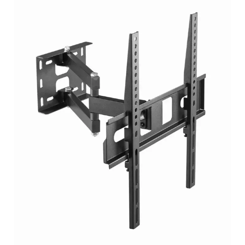 Soporte de pared para TV Gembird WM-55ST-03 para pantallas de 32–55 inch, VESA hasta 400x400, inclinable -18°/5°, orientable ±90°, carga máx. 35 kg, negro