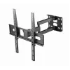 Soporte de pared para TV Gembird WM-55ST-03 para pantallas de 32–55 inch, VESA hasta 400x400, inclinable -18°/5°, orientable ±90°, carga máx. 35 kg, negro
