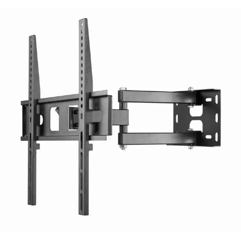 Soporte de pared para TV Gembird WM-55ST-03 para pantallas de 32–55 inch, VESA hasta 400x400, inclinable -18°/5°, orientable ±90°, carga máx. 35 kg, negro