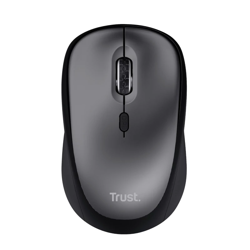 Ratón inalámbrico Trust Yvi+ Silent, diestro, óptico, RF Wireless, 1600 DPI, negro