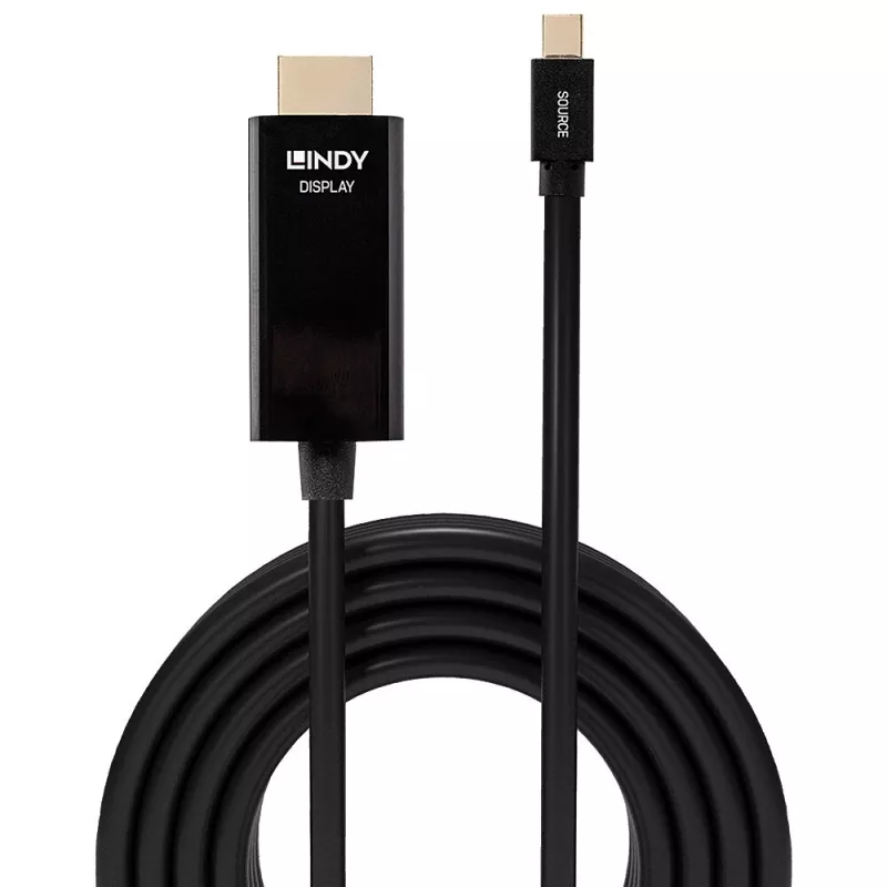 Cable Lindy 3m Mini DisplayPort a HDMI 10.2G