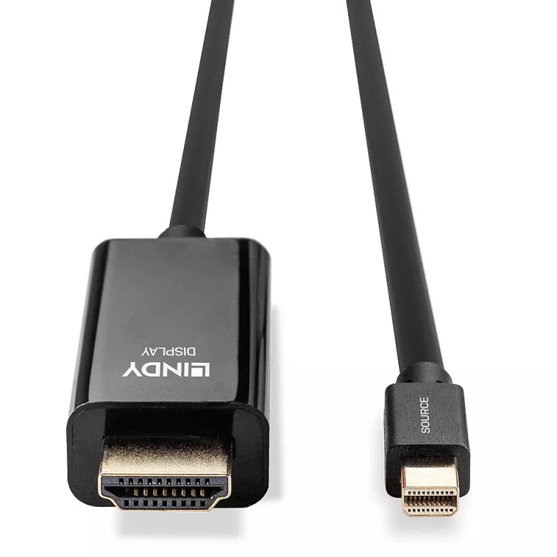 Cable Lindy 3m Mini DisplayPort a HDMI 10.2G
