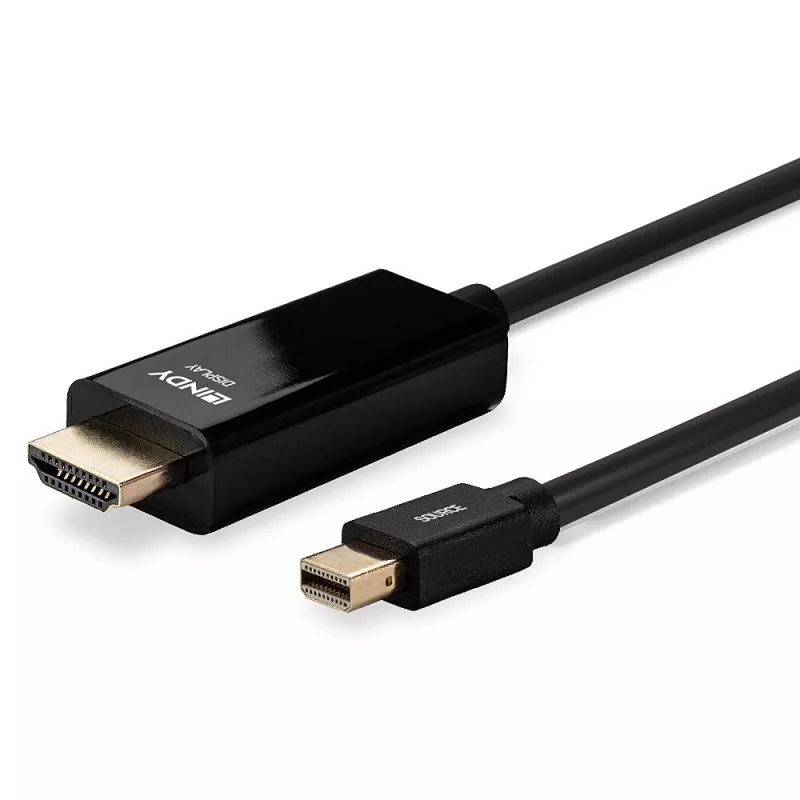 Cable Lindy 3m Mini DisplayPort a HDMI 10.2G