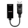 Lindy 41718 adaptador DisplayPort 1.2 a HDMI, pasivo, 4K30, 0,15 m, negro