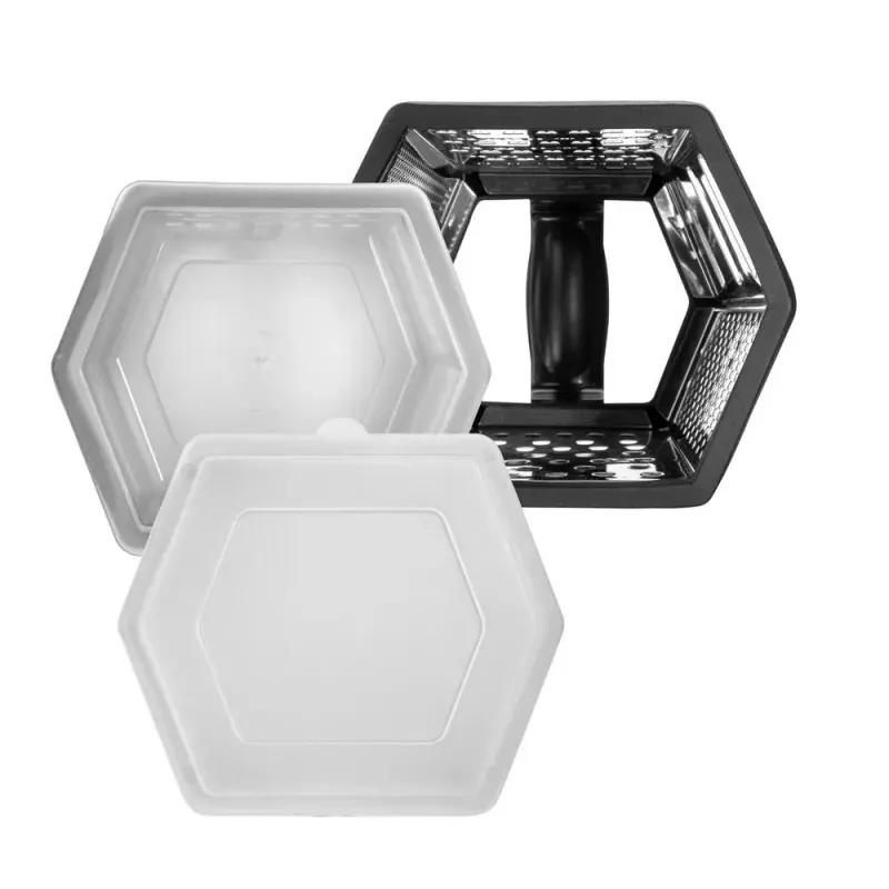 Rallador de caja Resto Kitchenware 95413 negro acero inoxidable
