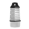 Rallador de caja Resto Kitchenware 95413 negro acero inoxidable