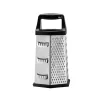 Rallador de caja Resto Kitchenware 95413 negro acero inoxidable