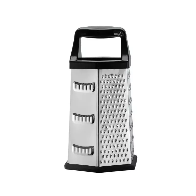 Rallador de caja Resto Kitchenware 95413 negro acero inoxidable
