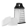 Rallador de caja Resto Kitchenware 95413 negro acero inoxidable