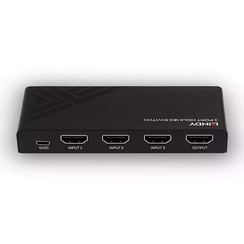Switch Lindy 3 puertos HDMI 18G