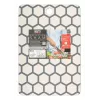 Tabla de cortar Resto Kitchenware 95403 rectangular plástico gris blanco