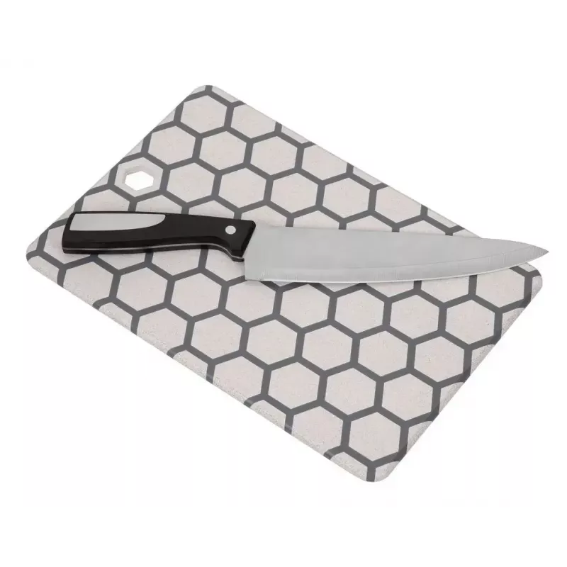 Tabla de cortar Resto Kitchenware 95403 rectangular plástico gris blanco