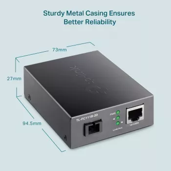 Convertidor de medios TP-Link 10/100 Mbit/s RJ45 a 100 Mbit/s Singlemode SC WDM bidireccional