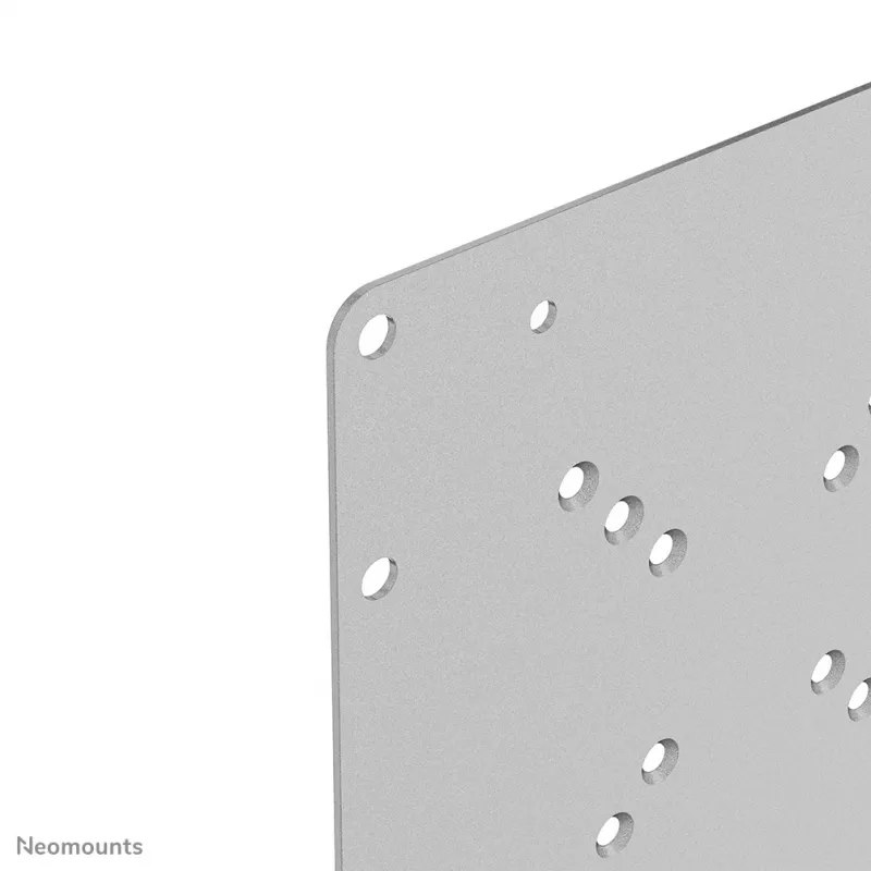 Neomounts FPMA-VESA200 placa adaptadora VESA, 22-42 pulgadas (55,9-106,7 cm), VESA 50x50/75x75/100x100 a 100x200/200x200/120x180, máx. 35 kg, acero, plateada