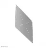 Neomounts FPMA-VESA200 placa adaptadora VESA, 22-42 pulgadas (55,9-106,7 cm), VESA 50x50/75x75/100x100 a 100x200/200x200/120x180, máx. 35 kg, acero, plateada