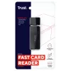 Trust Nanga 21935 lector de tarjetas, USB 3.1 Gen 1, Type-A, SD/microSD/MS, negro