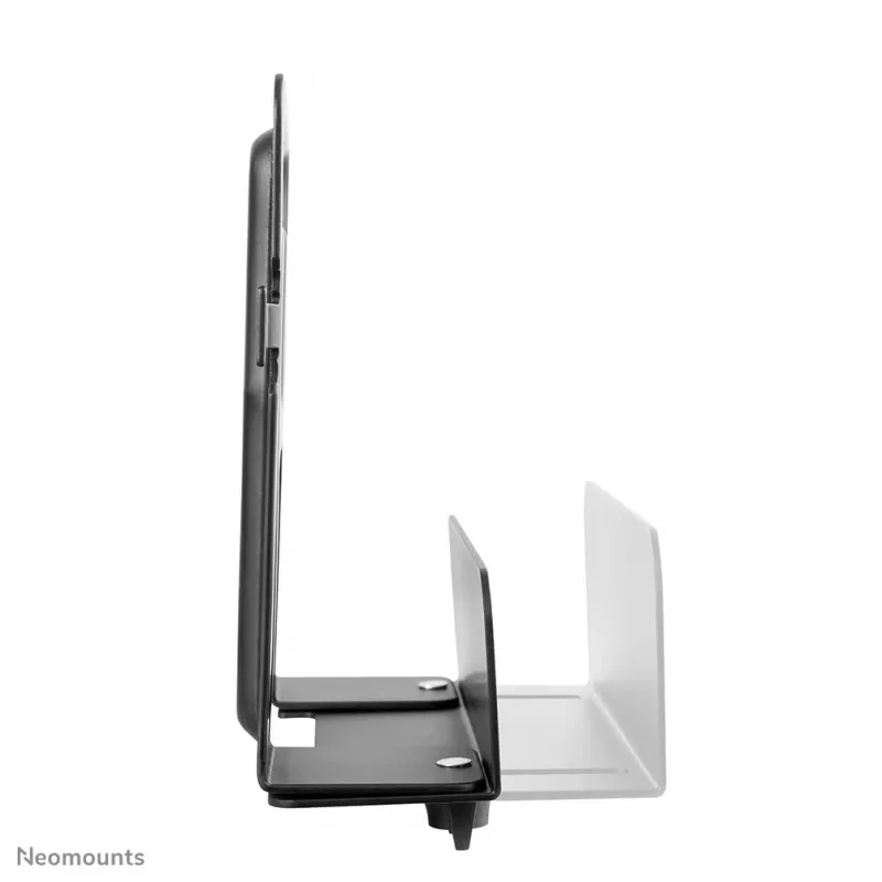 Neomounts AWL-450BL soporte para reproductor multimedia, universal, apto también para Apple TV, 5 kg, profundidad 47–76 mm, 128 mm, acero, negro