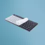 Funda de teclado higiénica R-Go Tools (para distribución US), funda de teclado, silicona, 108 mm, 279 mm, 16 g, transparente