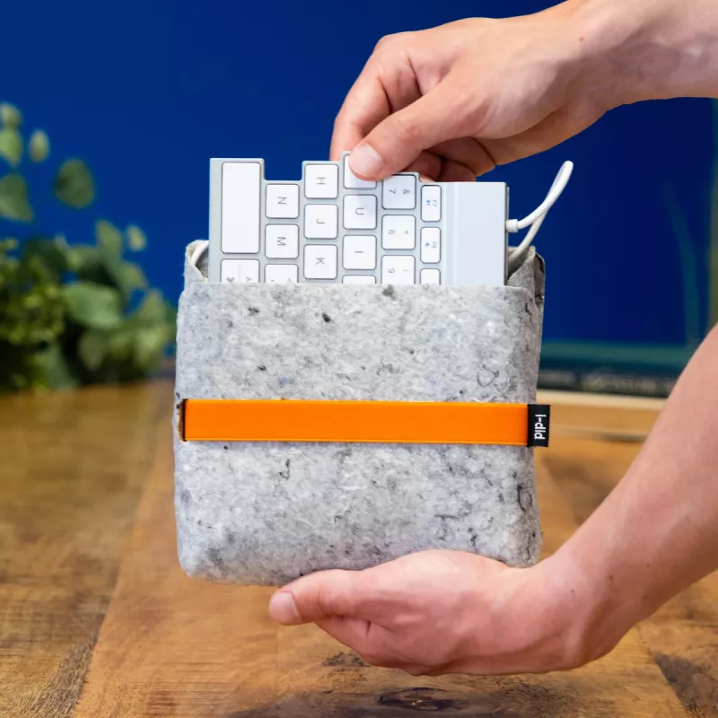 Funda para teclado R-Go Tools RGOIDPOSBGR gris 180x170x30mm