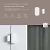 Sensor de puerta/ventana para smart home, Aqara DW-S03D, inalámbrico, Zigbee